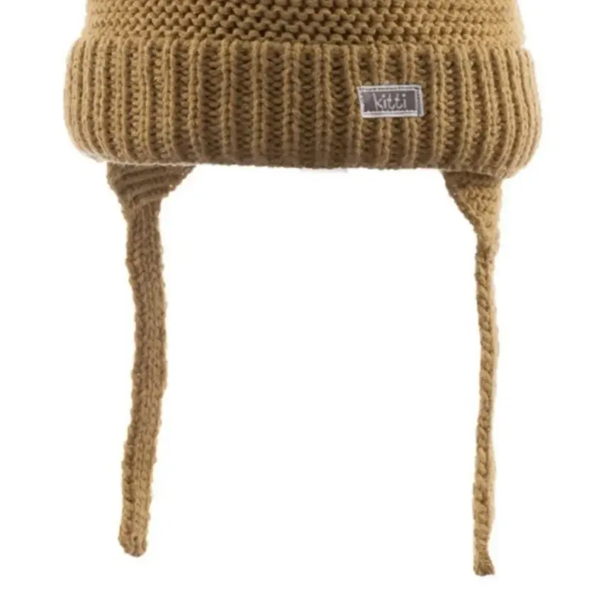 Kitti Erkek Bebek Kulaklı Bere Camel 0-18 Ay - 3