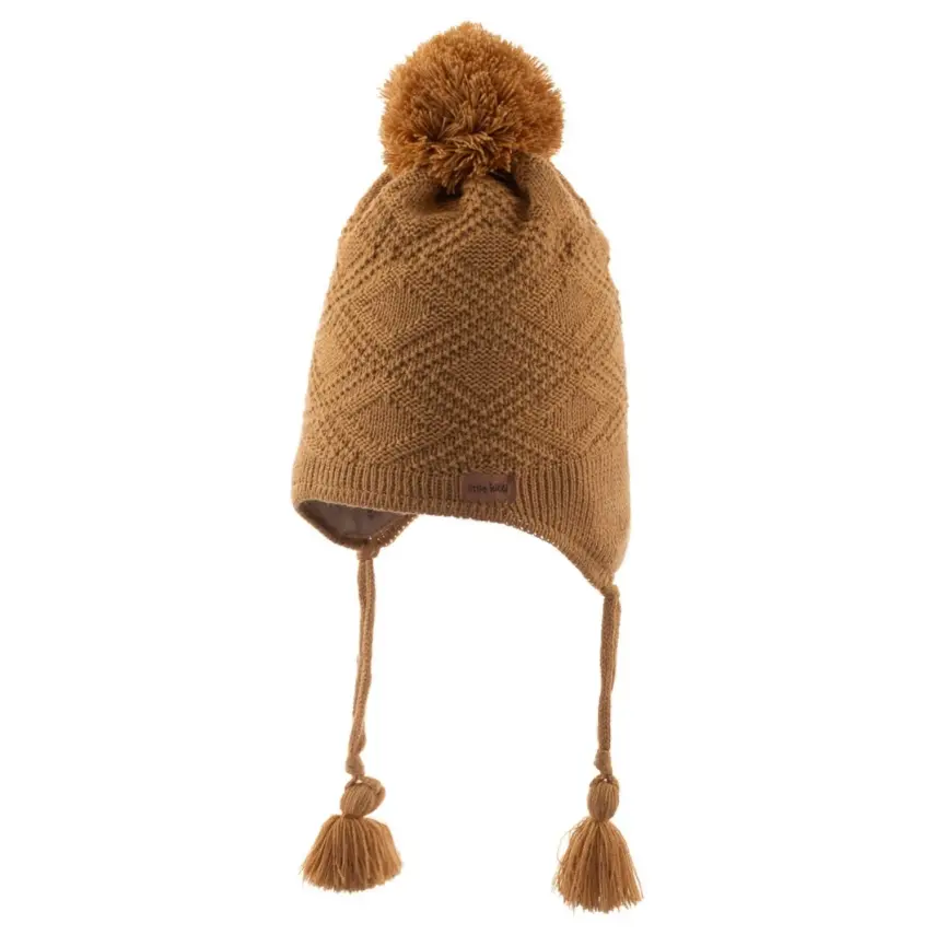 Kitti Erkek Bebek Kulaklı Bere Camel 1-4Yaş - 2