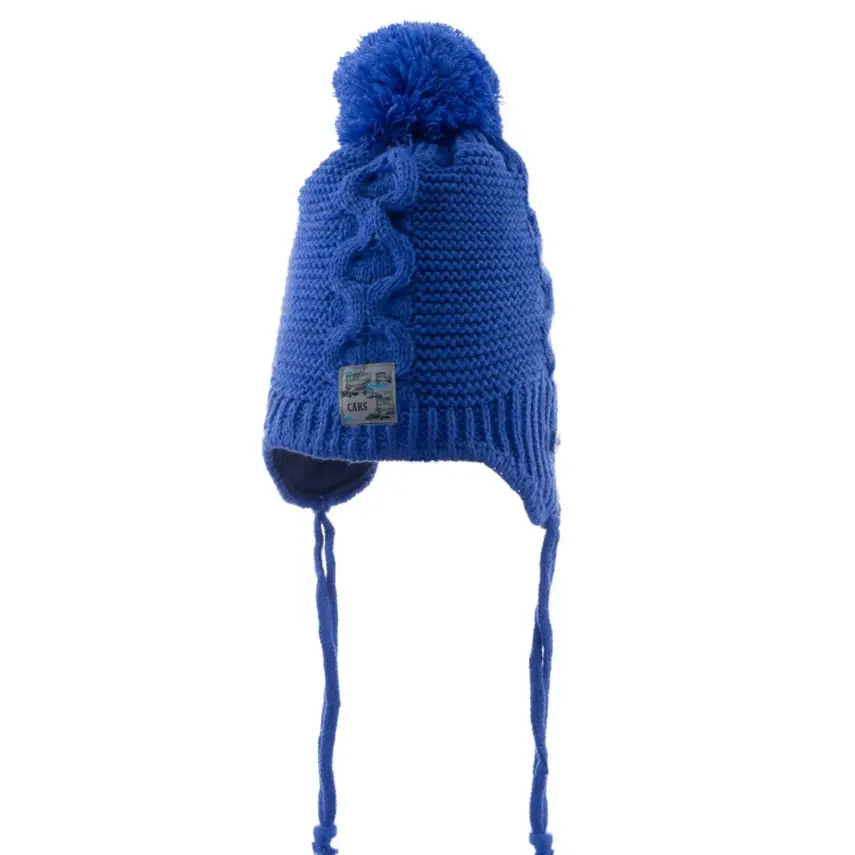 Kitti Erkek Bebek Kulaklı Bere Mavi 0-18 Ay  - 1