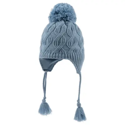 Kitti Erkek Bebek Kulaklı Bere Mavi