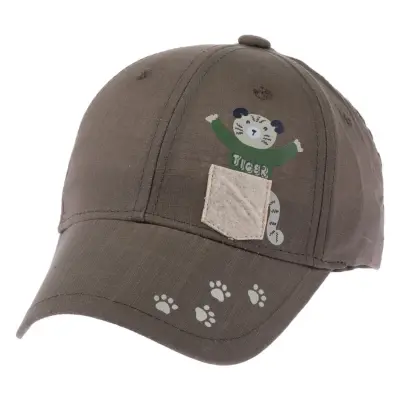 Kitti Erkek Bebek Şapka Haki 1-3Yaş