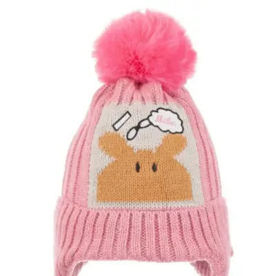 Kitti Kız Bebek Bere Kulaklı 1-4Yaş Soft Pembe  - 2