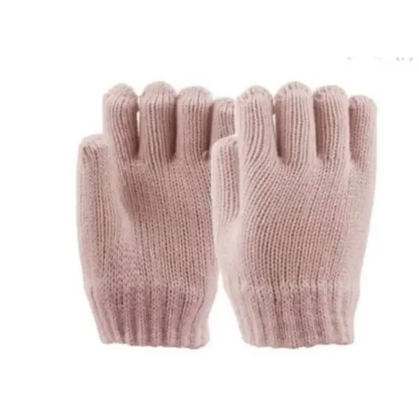 Kitti Kız Bebek Eldiven Atkı Bere Takım Pudra 1-4Yaş  - 6