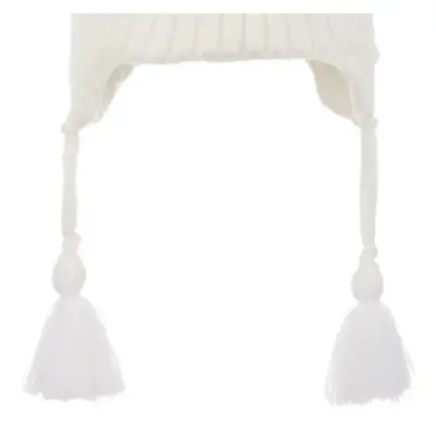 Kitti Kız Bebek Kulaklı Bere 1-4 Yaş Krem  - 3