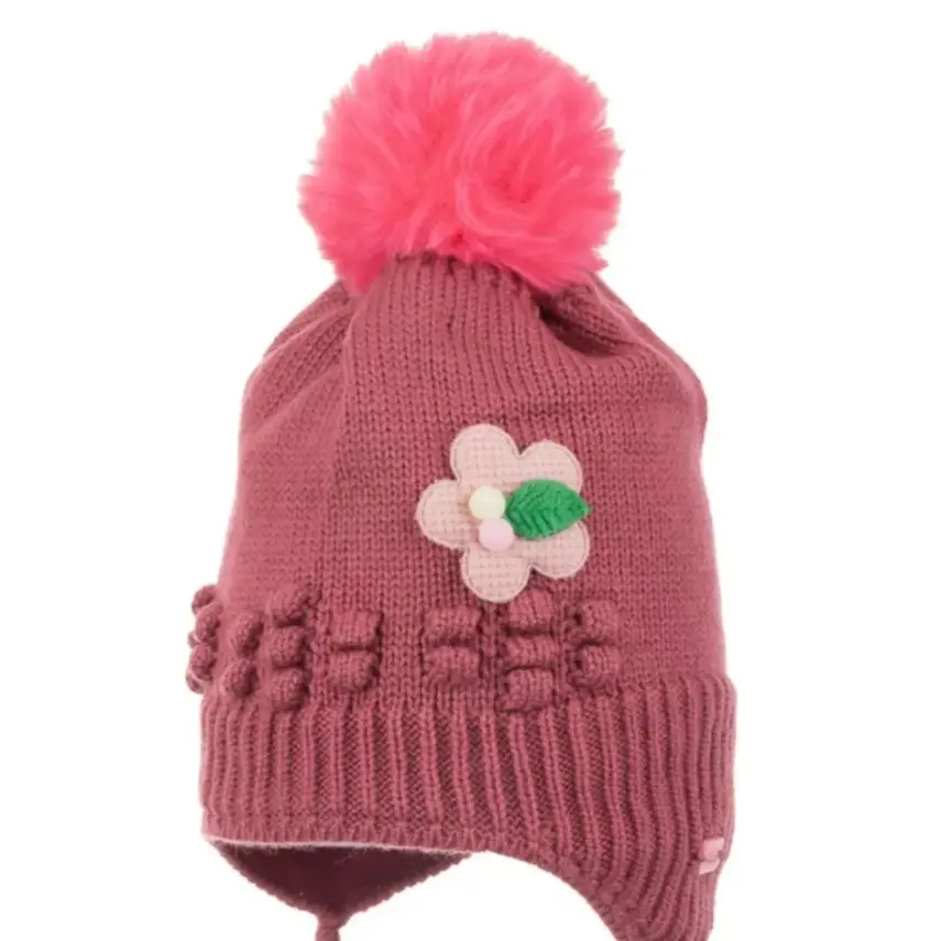 Kitti Kız Bebek Kulaklı Bere 1-4Yaş Menekşe  - 2