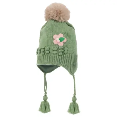 Kitti Kız Bebek Kulaklı Bere 1-4Yaş Mint  