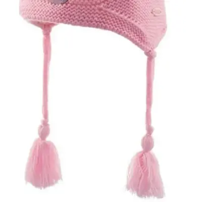 Kitti Kız Bebek Kulaklı Bere Açık Pembe 1-4Yaş  - 4