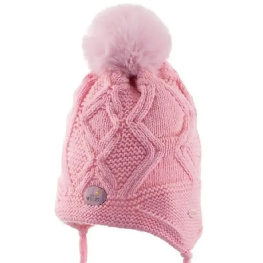 Kitti Kız Bebek Kulaklı Bere Açık Pembe 1-4Yaş  - 2