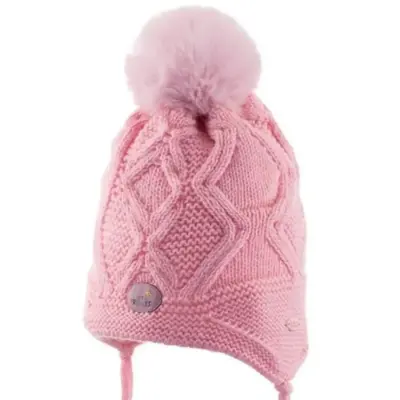 Kitti Kız Bebek Kulaklı Bere Açık Pembe 1-4Yaş  - 3