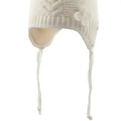 Kitti Kız Bebek Kulaklı Bere Krem 0-18 Ay  - 3