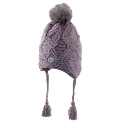 Kitti Kız Bebek Kulaklı Bere Lila 1-4Yaş  