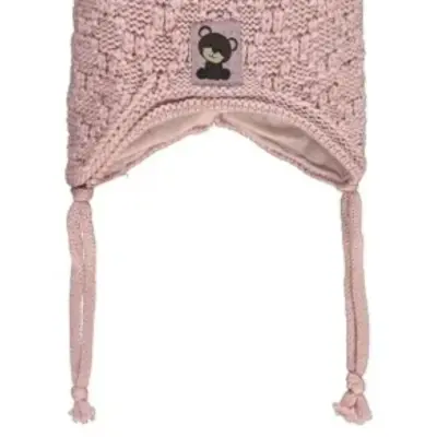 Kitti Kız Bebek Kulaklı Bere Pudra 0-18 Ay - 3