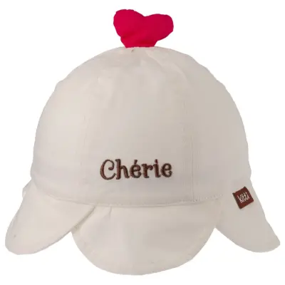 Kitti Kız Bebek Maksi Şapka 1-3Yaş Beyaz 