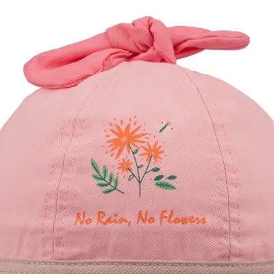 Kitti Kız Bebek Maksi Şapka 1-3Yaş Gül Pembe (1)