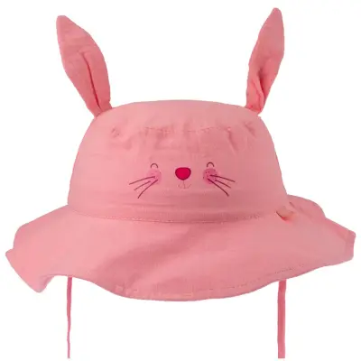 Kitti Kız Bebek Maksi Şapka 1-3Yaş Pembe