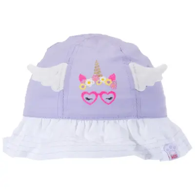 Kitti Kız Bebek Şapka Maksi 1-3 Yaş Açık Lila