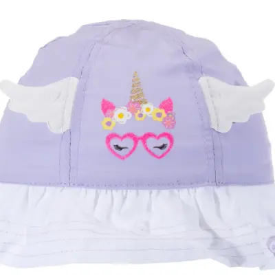Kitti Kız Bebek Şapka Maksi 1-3 Yaş Açık Lila (1)