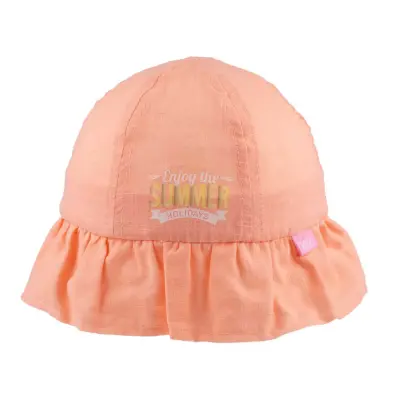 Kitti Kız Bebek Şapka Maksi Somon 1-3Yaş