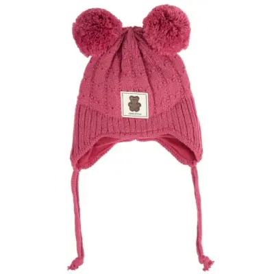 Kitti Kız Çocuk  Eldiven Atkı Bere Takım 0-18 Ay Menekşe  - 2