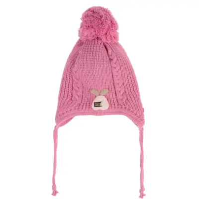 Kitti Kız Çocuk  Eldiven Atkı Bere Takım 0-18 Ay Pembe  - 2