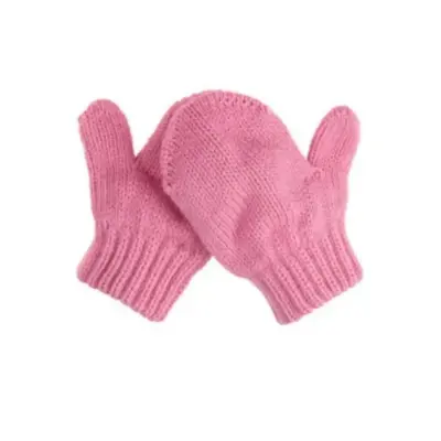Kitti Kız Çocuk  Eldiven Atkı Bere Takım 0-18 Ay Pembe  - 4