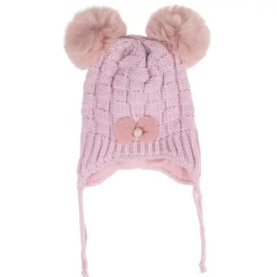 Kitti Kız Çocuk Eldiven Atkı Bere Takım 0-18 Ay Soft Pembe - 2