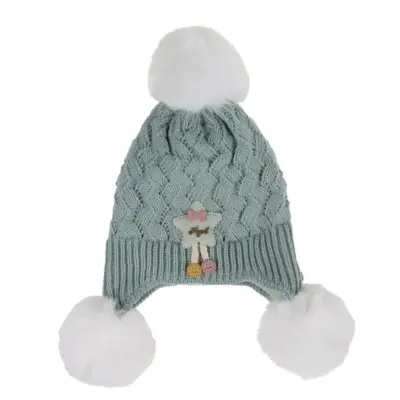 Kitti Kız Çocuk  Eldiven Atkı Bere Takım 1-4Yaş Mint - 3