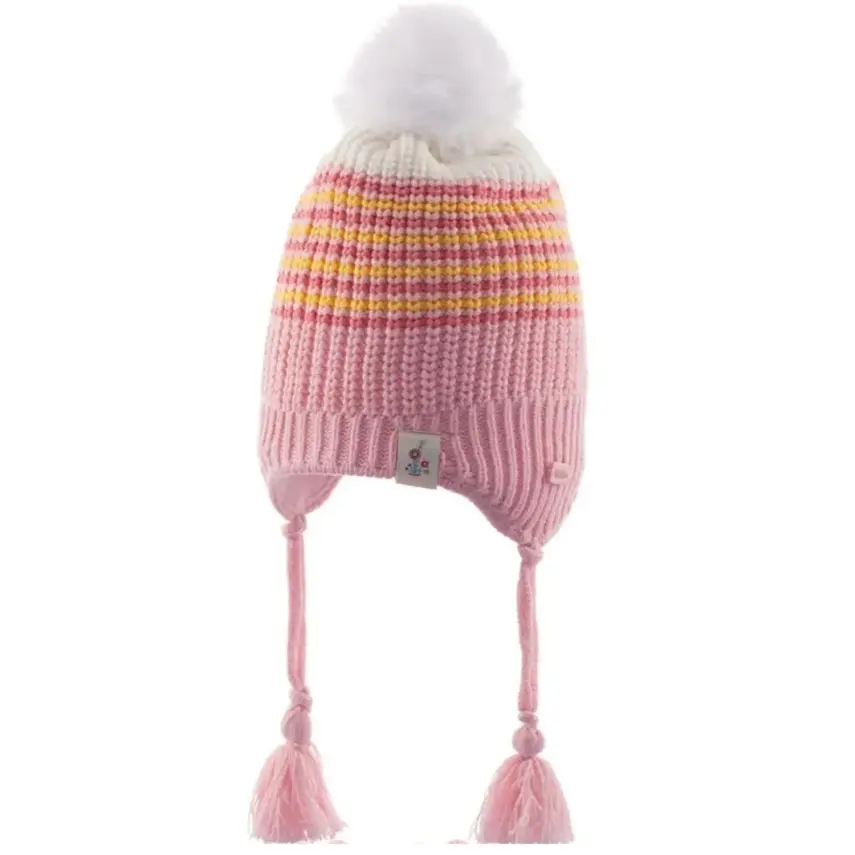 Kitti Kız Eldiven Atkı Bere Takım Pembe 1-4Yaş Asortili - 4