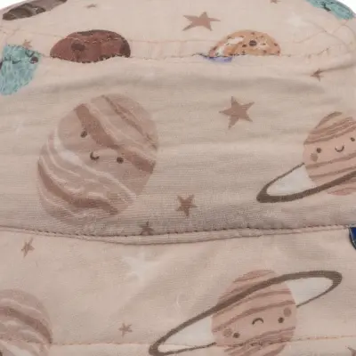 Kitti Mars Baskılı Erkek Bebek Fötr Şapka 1-3Yaş Bej - 2