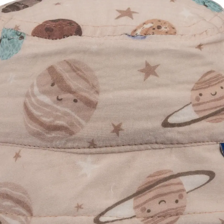 Kitti Mars Baskılı Erkek Bebek Fötr Şapka 1-3Yaş Bej - 2