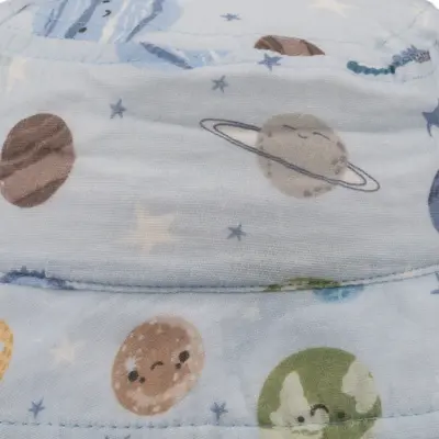 Kitti Mars Baskılı Erkek Bebek Fötr Şapka 1-3Yaş Mavi (1)