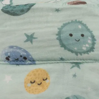 Kitti Mars Baskılı Erkek Bebek Fötr Şapka 1-3Yaş Yeşil (1)