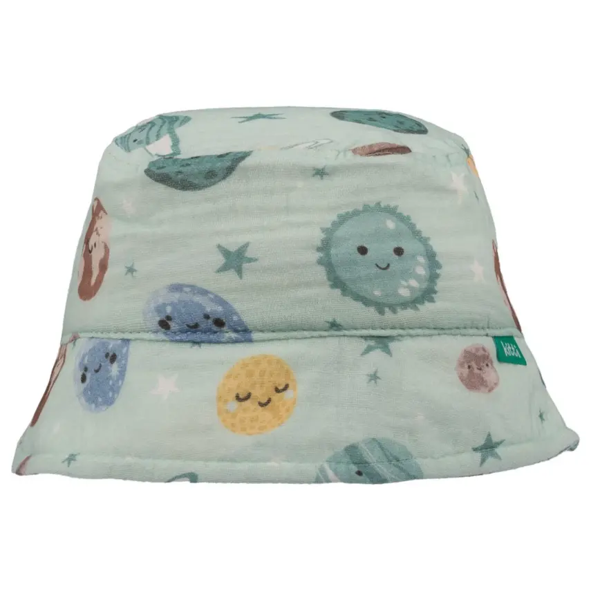 Kitti Mars Baskılı Erkek Bebek Fötr Şapka 1-3Yaş Yeşil - 1