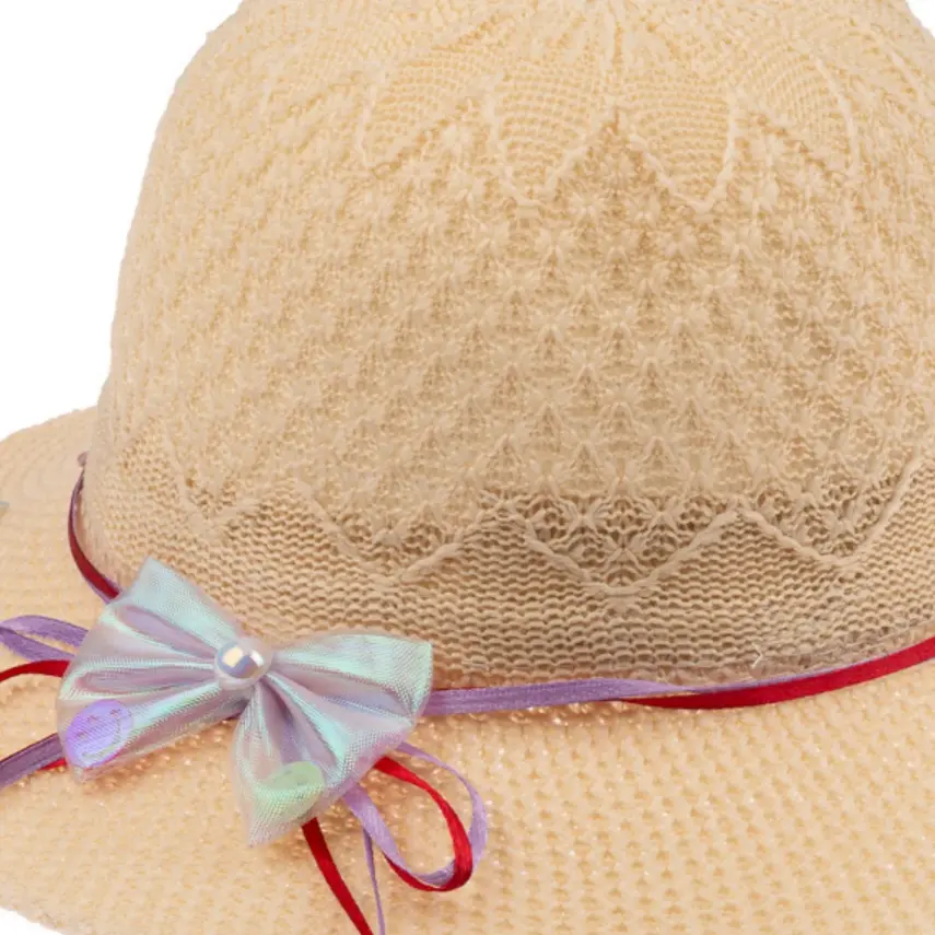 Kitti Merserize Kız Bebek Şapka 0-18 Ay Krem - 2