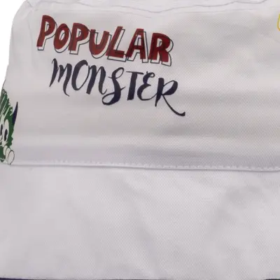 Kitti Monster Erkek Bebek Fötr Şapka 1-3Yaş Beyaz (1)