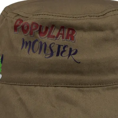 Kitti Monster Erkek Bebek Fötr Şapka 1-3Yaş  Haki (1)