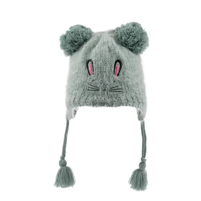 Kitti Unisex Bebek Atkı Bere Eldiven Takım Mint - 2