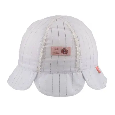 Kitti Unisex Bebek Şapka Maksi 0-18 Ay Beyaz