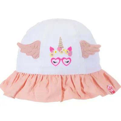 Kitti Unisex Bebek Şapka Maksi 1-3 Yaş Beyaz 