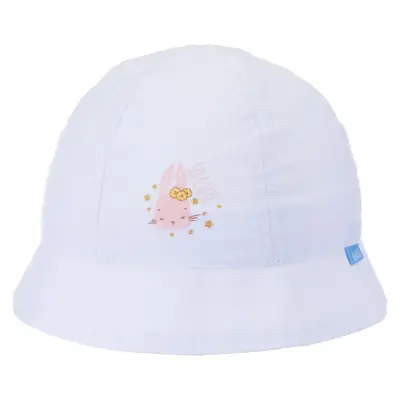 Kitti Unisex Bebek Şapka Maksi 1-3 Yaş Beyaz