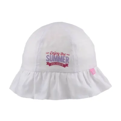 Kitti Unisex Bebek Şapka Maksi Beyaz 1-3Yaş