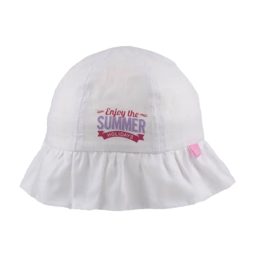 Kitti Unisex Bebek Şapka Maksi Beyaz 1-3Yaş - 1