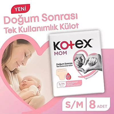 Kotex Mom Doğum Sonrası Emici Külot 8li S-M Beden - 3