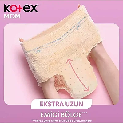 Kotex Mom Doğum Sonrası Emici Külot 8li S-M Beden - 5