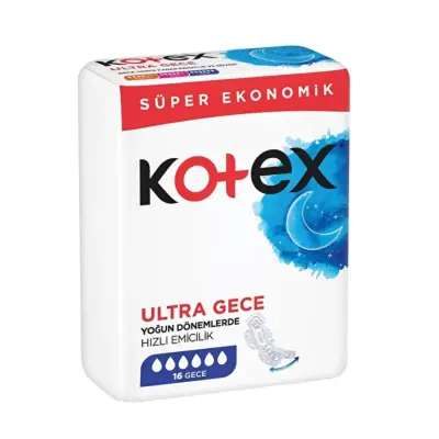 Kotex Ultra Quadro Gece16'lı (1)
