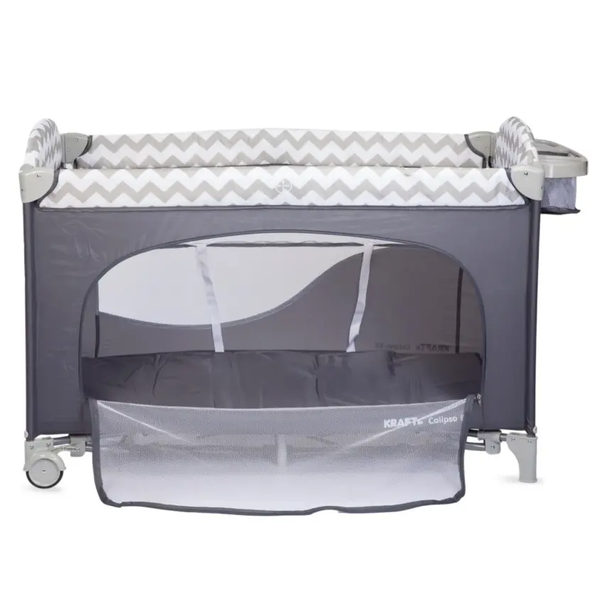 Kraft Calipso Bedside Anne Yanı Oyun Parkı 70x120 cm Dark Grey - 6