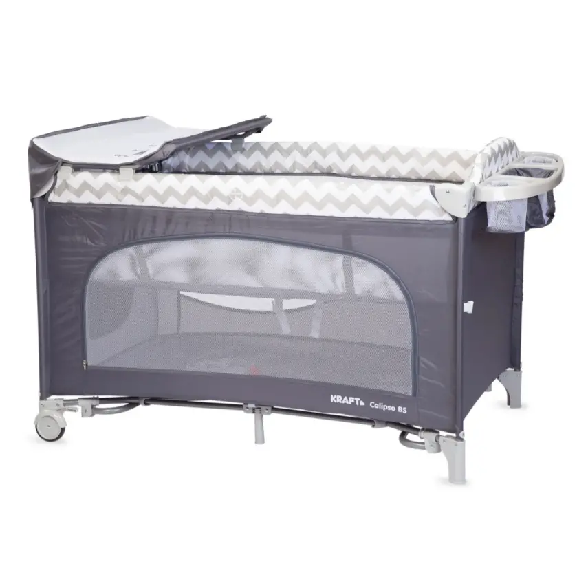 Kraft Calipso Bedside Anne Yanı Oyun Parkı 70x120 cm Zigzag - 6