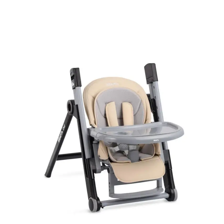 Kraft Chef Fonksiyonel Katlanabilir Çift Tepsili Mama Sandalyesi Beige - 3