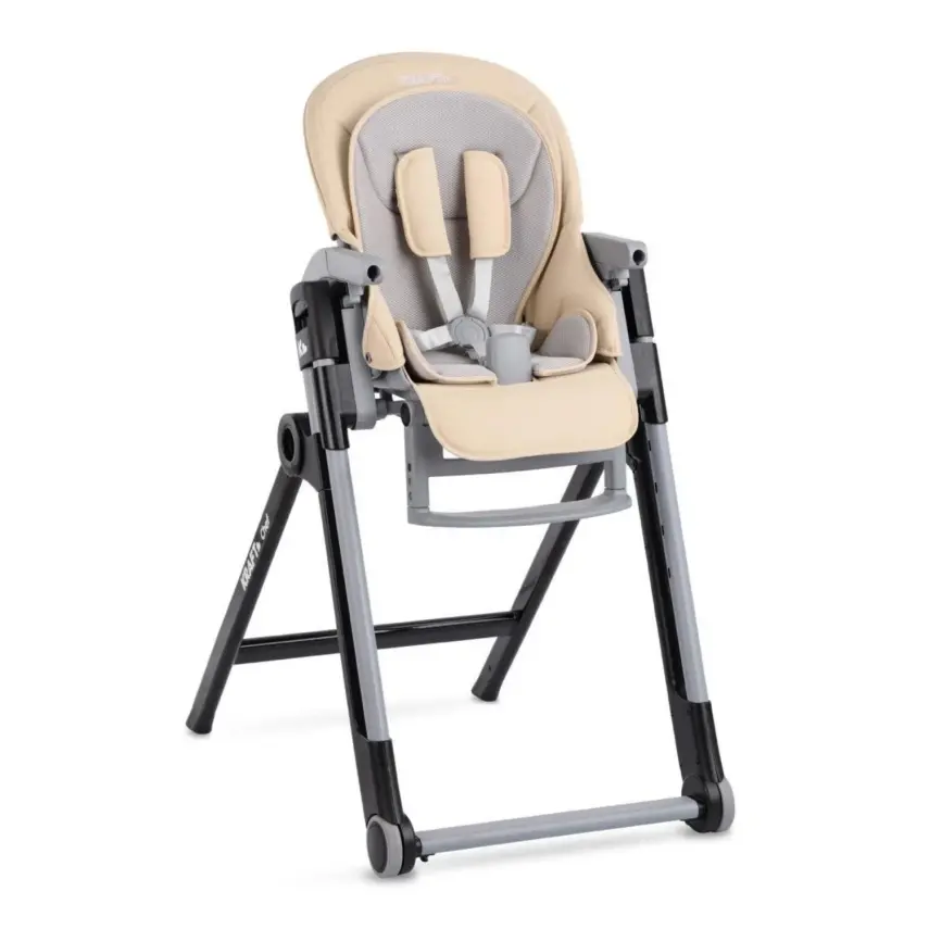 Kraft Chef Fonksiyonel Katlanabilir Çift Tepsili Mama Sandalyesi Beige - 4