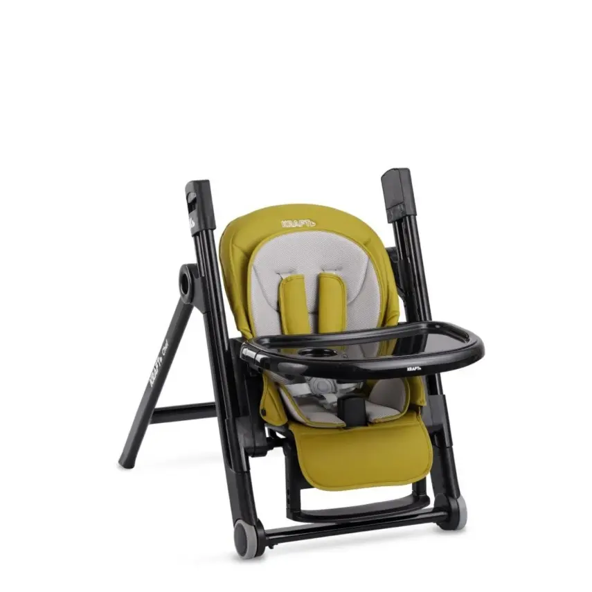 Kraft Chef Fonksiyonel Katlanabilir Çift Tepsili Mama Sandalyesi Green - 2